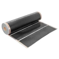 Ogrzewanie podłogowe - Folia grzewcza pod panele MISSION AIR MAL-160 W/m2 Black Silver 1,5m2 (1,5m x 100cm) + regulator Libra Czarny Wi-Fi - miniaturka - grafika 1