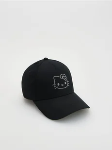 Reserved - Czapka z daszkiem Hello Kitty - czarny - Czapki damskie - miniaturka - grafika 1