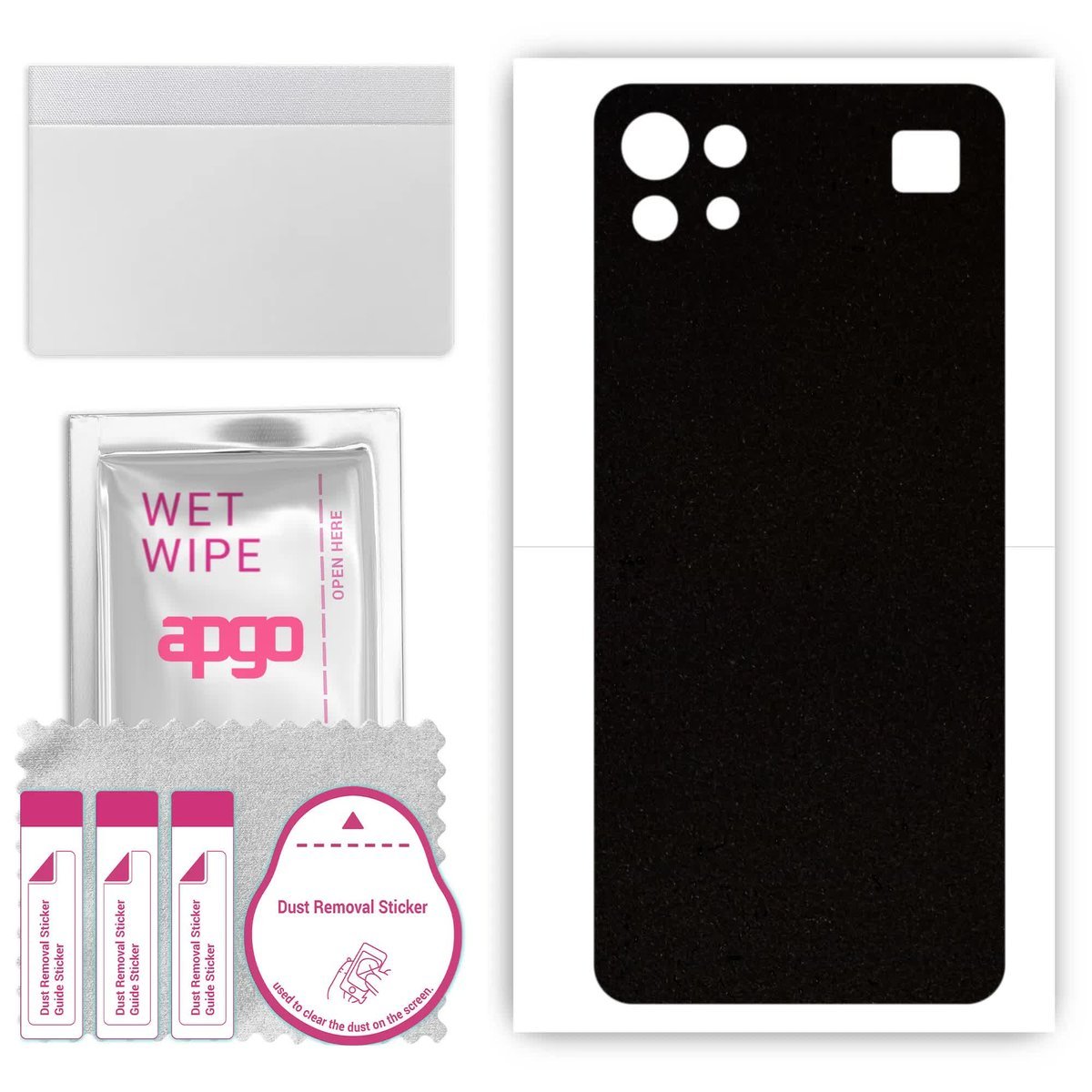 Folia naklejka skórka strukturalna na TYŁ Zamsz do LG K92 5G - Zamsz Czarny - apgo SKINS