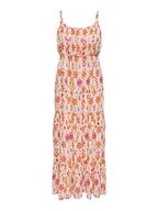 Sukienki - ONLY Sukienka "Abiella" w kolorze beżowym ze wzorem - miniaturka - grafika 1