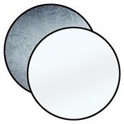 Pozostałe oświetlenie - Bresser TR 8 składany odbłyśnik do studia fotograficznego (okrągły: 110 cm) srebrny/biały 4007922018263 - miniaturka - grafika 1