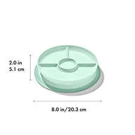 Miseczki i talerzyki dla dzieci - OXO Talerzyk Dzielony z Silikonową Przyssawką Opal - miniaturka - grafika 1