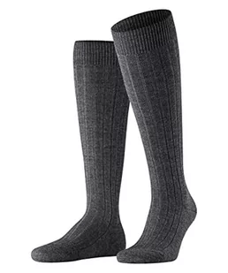 Falke męskie skarpety Teppich im Schuh do kolan - mieszanka wełny merynosowej, szary (ciemnoszary 3070), UK 7-8 (UE 41-42 RADE-8-9), 1 para 15410 - Skarpetki damskie - miniaturka - grafika 1