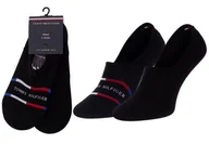Skarpetki męskie - TOMMY HILFIGER SKARPETKI MĘSKIE MIKROSTOPKI 2 PARY BLACK 100002213 002 - Rozmiar: 43-46 - miniaturka - grafika 1