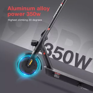 iScooter i9 Pro Czarny - Hulajnogi elektryczne - miniaturka - grafika 6