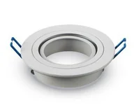 Oprawy, klosze i abażury - Oprawa sufitowa aluminium okrągła ruchoma biała 3599 - miniaturka - grafika 1