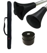 Pozostały sprzęt i akcesoria do ćwiczeń - Pałka Mażoretkowa Czarny - Zestaw - miniaturka - grafika 1