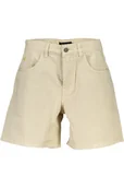 Spodenki damskie - DESIGUAL JEANS KRÓTKIE DAMSKIE BEŻOWE - miniaturka - grafika 1