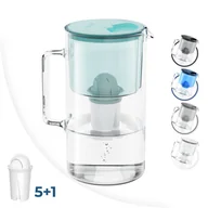 Dzbanki filtrujące - Zestaw: Dzbanek Filtrujący Wessper Aquaclassic Crystalline 2,5 L Zielony + 5× Wkład Filtrujący Wessper Aquaclassic - miniaturka - grafika 1
