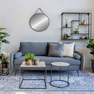 Donice - Zestaw 2 czarnych metalowych doniczek House Nordic Marla - miniaturka - grafika 1