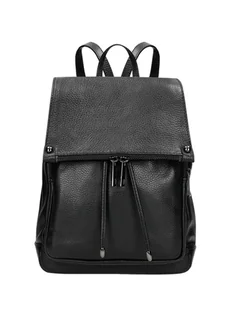 Wojas Skórzany plecak w kolorze czarnym - (S)21 x (W)26 x (G)9,5 cm - Torebki damskie - miniaturka - grafika 1