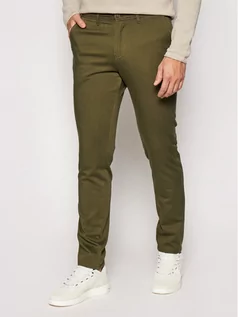 Spodnie męskie - Jack&Jones Spodnie materiałowe Marco Bowie 12150161 Zielony Slim Fit - grafika 1