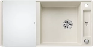 Zlewozmywak granitowy BLANCO Axia III XL 6 S-F Silgranit Delikatny biały + deska szklana 527053 - Zlewozmywaki - miniaturka - grafika 1