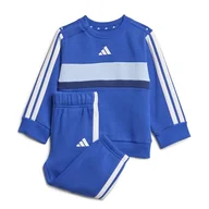 Odzież sportowa dziecięca - adidas Unisex Niemowlę SEASONAL ESSENTIALS TIBERIO 3 PASKI ZESTAW POLAROWY 12-18 miesięcy - miniaturka - grafika 1
