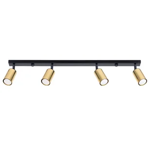 Plafon WINX 4L czarny/złoty SOLLUX LIGHTING - Lampy sufitowe - miniaturka - grafika 1