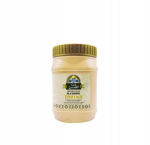 TAHINI LIBAŃSKA PASTA SEZAMOWA 100% SEZAMU 400 G ALKODOUS - Zdrowa żywność - miniaturka - grafika 1
