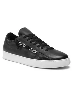 Półbuty męskie - Hugo Sneakersy Deva Lace Up 50452980 10195704 01 Czarny - grafika 1