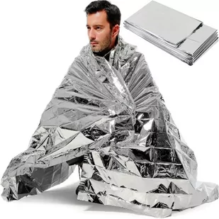 Koc Termiczny Ratunkowy Folia Mata Życia 130X210 Cm - Survival - akcesoria - miniaturka - grafika 1