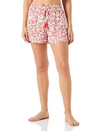 Spodenki damskie - women'secret Damskie szorty z beżowym wzorem spodnie, Białe tło., S - miniaturka - grafika 1