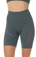 Spodnie sportowe damskie - LB10440 krótkie legginsy damskie GYM, Kolor zielony, Rozmiar S, Brubeck - Primodo.com - miniaturka - grafika 1