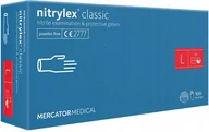 Rękawiczki jednorazowe - Rękawiczki Nitrylex Classic BLUE Rozm. L - miniaturka - grafika 1