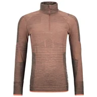 Koszulki sportowe damskie - Damska koszulka Ortovox 230 Competition Zip Neck W Rozmiar: M / Kolor: pomarańczowy - miniaturka - grafika 1