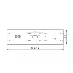 Uniwersalna płyta montażowa wyciągarki HD długa 180 mm uniwersalne 81861612 - Wciągarki - miniaturka - grafika 2