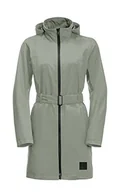 Płaszcze damskie - Jack Wolfskin Norden Port Płaszcz Miętowy Liść XL - miniaturka - grafika 1
