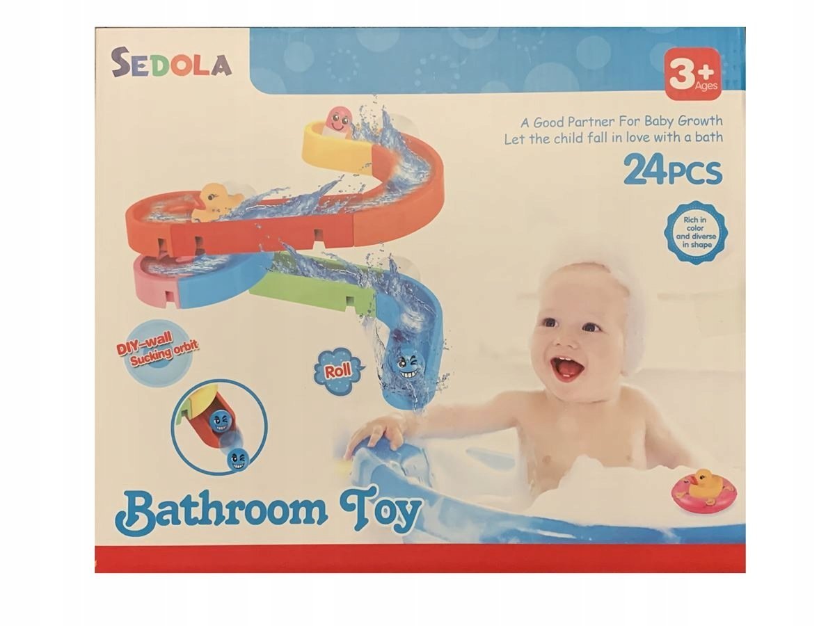 ZABAWKA DO KĄPIELI SEDOLA - Bathroom Toy - 24 ELEMENTY