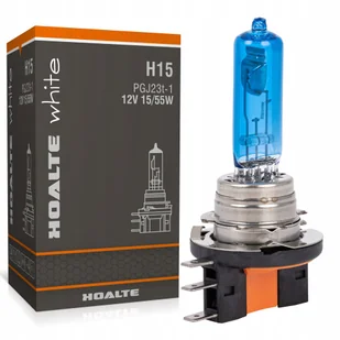 Żarówka H15 Hoalte 12V 15/55W White Xenon Look Halogenowa Biała Dwuwłóknowa - Żarówki samochodowe - miniaturka - grafika 1