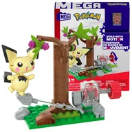 Klocki - MEGA CONSTRUX POKEMON LEŚNA PRZYGODA PICHU ZESTAW KLOCKI 84 ELEMENTY 6+ - miniaturka - grafika 1