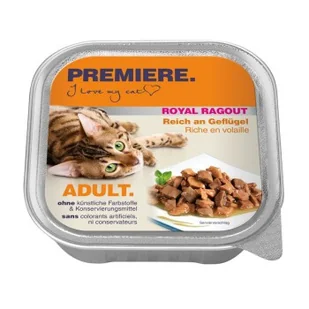 PREMIERE Royal Ragout Drób 16x100 g - Mokra karma dla kotów - miniaturka - grafika 1
