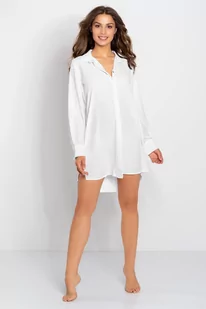 Koszula Bella White-Gold White-Gold, L/XL - Bielizna nocna - miniaturka - grafika 1