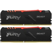 Pamięci RAM - Kingston FURY 16GB 2x8GB 3600MHz CL17 Beast RGBKF436C17BBAK2/16 - miniaturka - grafika 1