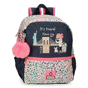 Enso Travel Time plecak przedszkolny, regulowany, niebieski, 25 x 32 x 12 cm, poliester, 9,6 l - Plecaki szkolne i tornistry - miniaturka - grafika 1