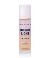 Rozświetlacze do twarzy i ciała - MAKEUP REVOLUTION - BRIGHT LIGHT - Face Glow - Podkład/ Rozświetlacz do twarzy w płynie - 23 ml - LUSTRE MEDIUM LIGHT - miniaturka - grafika 1