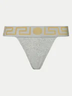 Majtki damskie - Versace Stringi AUD01042 Szary - miniaturka - grafika 1