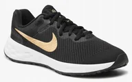 Buty sportowe damskie - Nike Buty do biegania Revolution 6 Nn (Gs) DD1096 002 Czarny r.35,5 - miniaturka - grafika 1