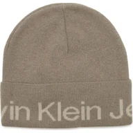 Czapki damskie - CALVIN KLEIN JEANS Czapka | z dodatkiem wełny i kaszmiru - miniaturka - grafika 1