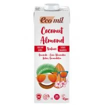 Ecomil MLEKO KOKOSOWE Z MIGDAŁAMI NIESŁODZONE BIO 1l - 8428532230290 - Napoje roślinne - miniaturka - grafika 2
