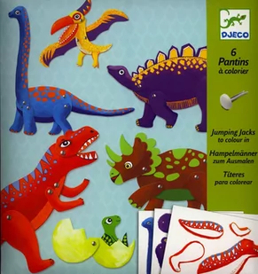 Djeco Zestaw Ruchome Postacie Dinozaury - Zabawki interaktywne dla dzieci - miniaturka - grafika 1