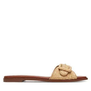 Klapki BOSS Charlize Slid10 50542223 Beżowy - Klapki i japonki damskie - miniaturka - grafika 1