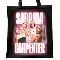 Torby i wózki na zakupy - Torba bawełniana czarna na zakupy Sabrina Carpenter Dla Fanów - miniaturka - grafika 1