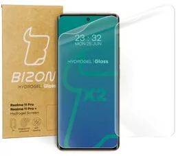 Bizon Folia hydrożelowa na ekran Glass Hydrogel do Realme 11 Pro / 11 Pro +, 2 sztuki - Folie ochronne do telefonów - miniaturka - grafika 1