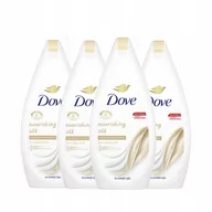 Kosmetyki do kąpieli - Dove Nourishing Silk żel pod prysznic 4 x 450 ml - miniaturka - grafika 1