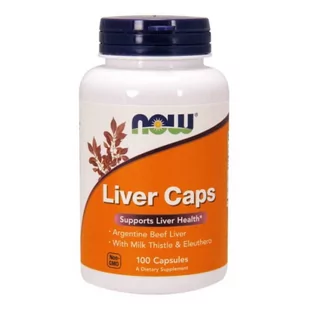 NOW Foods - Liver Caps (Wsparcie Wątroby), 100 kapsułek - Układ pokarmowy - miniaturka - grafika 1