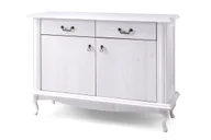 Komody - Komoda BRITON biały, 125x89x47, drewno/płyta wiórowa - miniaturka - grafika 1
