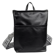 Torebki damskie - TOM TAILOR Nowoczesny plecak damski, czarny, czarny, m - miniaturka - grafika 1