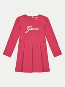 Sukienki i spódniczki dla dziewczynek - Guess Sukienka codzienna K4BK00 KAUH0 Bordowy Regular Fit - miniaturka - grafika 1
