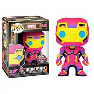 Funko Marvel: Blacklight Pop Iron Man 649 Exclusiv - Figurki kolekcjonerskie - miniaturka - grafika 2